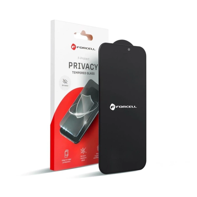 Szkło hartowane do iPhone 16 Plus Forcell Privacy Glass czarne 9H