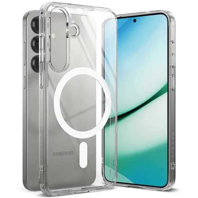 Etui do Samsung Galaxy S25 Clear Ringke Fusion Magnetic MagSafe