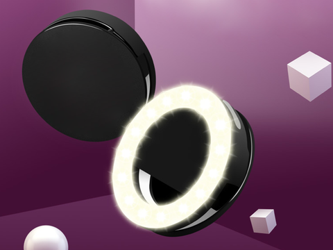 Selfie-Ringlicht LED RK-14 blau