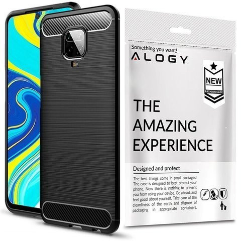 Alogy Rugged Armor Hülle für Xiaomi Redmi Note 9S / Pro / Max schwarz