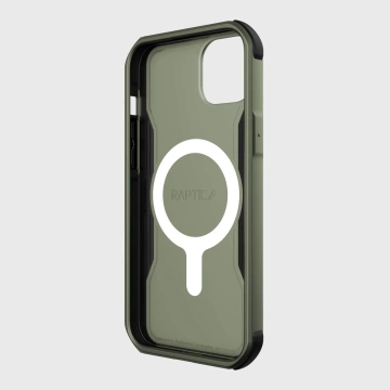 Raptic Fort Case iPhone 14 Plus mit gepanzerter MagSafe-Hülle grün