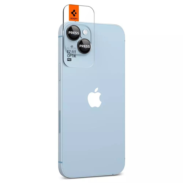 Osłona aparatu spigen optik.tr ”ez fit” camera protector 2-pack do iphone 14 / 14 plus / 15 / 15 Plus black