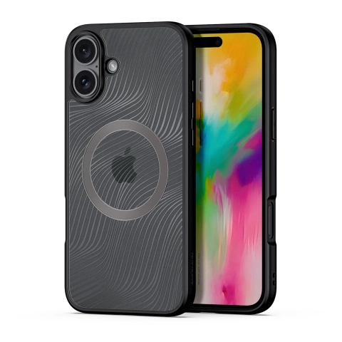 Etui do iPhone 16 Plus Dux Ducis Aimo Mag z MagSafe - Czarny