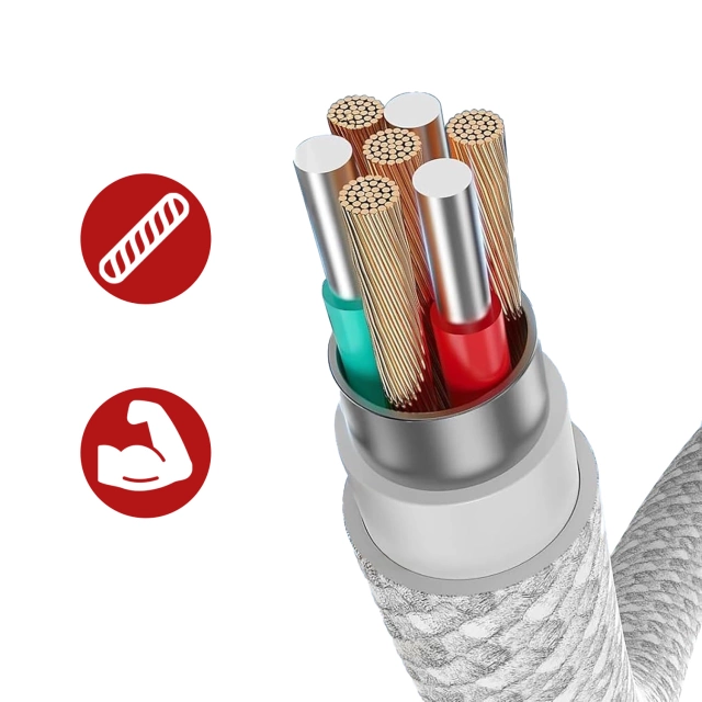 Oryginalny kabel Apple A2795 do ładowania USB-C 1m 60W do iPhone 15 / 16 Szybkie ładowanie Biały