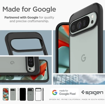 Etui Spigen Ultra Hybrid für Google Pixel 9 Pro XL Mattschwarz