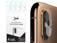 4x Szkło 3mk Flexible Glass na kamerę obiektyw do Apple iPhone X/XS