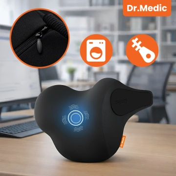 Massagekissen für die Auto-Kopfstütze – ergonomische Unterstützung für Kopf, Nacken und Nacken, elektrisches Vibrationsmassagegerät für Fahrer und Beifahrer – Dr.Medic RelaxDrive™