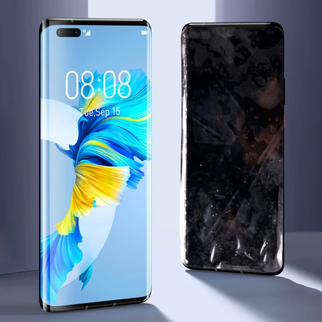 Baseus szkło hartowane 0,25mm do Huawei Mate 40 Pro na cały ekran z ramką + zestaw montażowy (SGQJ010101)