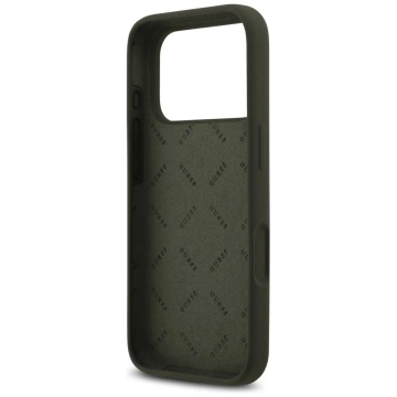Etui Guess Silicone Big 4G Script do iPhone 17 Pro Max Khaki