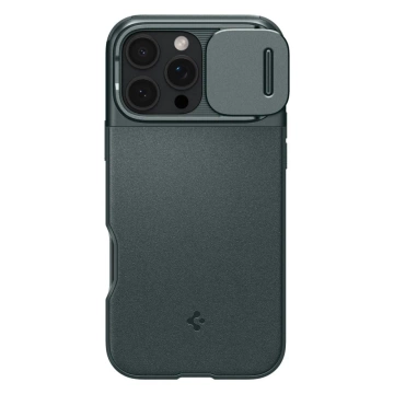 Spigen Optik Armor Mag MagSafe iPhone 16 Pro Max Hülle Green Abyss