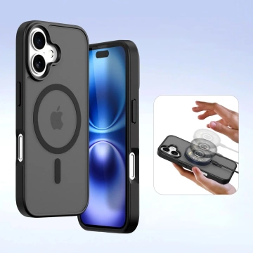 iPhone 16 Dux Ducis Lawa MagSafe Wallet Case – Schwarz