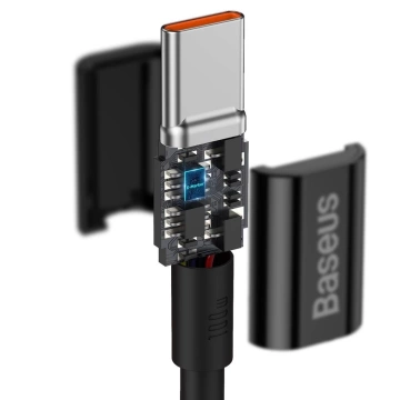 Baseus Superior Kabel USB Typ C - USB Typ C Kabel Schnellladung Quick Charge / Power Delivery / FCP 100W 5A 20V 2m schwarz (CATYS-C01)