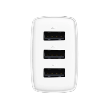 Baseus Compact Ladegerät 3x USB 17W weiß (CCXJ020102)