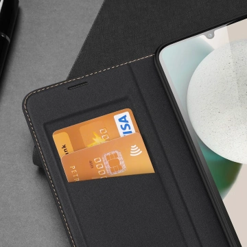 Dux Ducis Skin X2 Hülle Samsung Galaxy A34 5G Flip Case Wallet Stand schwarz