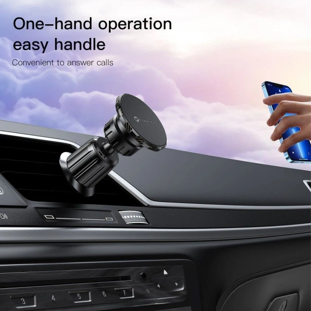 Uchwyt Samochodowy FORCELL F-GRIP MagElite magnetyczny do kratki czarny