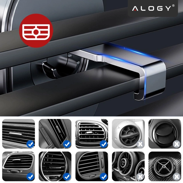 Uchwyt do Samochodu na Telefon Szybę Deskę Kokpit Kratkę samochodowy Holder mocny + Organizer na kabel