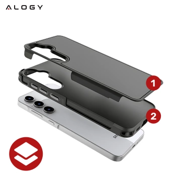 Hülle für Apple iPhone 16 Pro Max Alogy Anti-Shock Hybrid Case für MagSafe Transparent