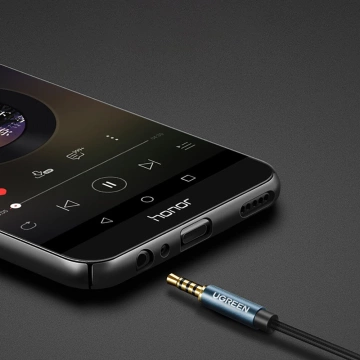 Kabel UGREEN Adapter Verlängerungskabel AUX Miniklinke 3,5 mm 2m blau (AV118)