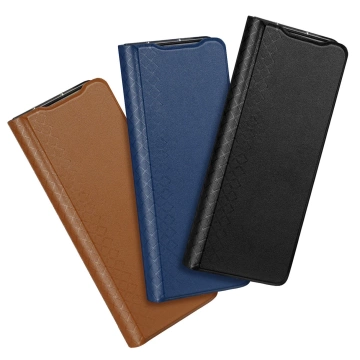 Dux Ducis Bril Hülle für Samsung Galaxy Z Fold 3 Flip Cover Card Wallet Stand Braun