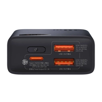 Baseus Adaman2 Powerbank 10000mAh, 2xUSB, USB-C, 30W (schwarz)