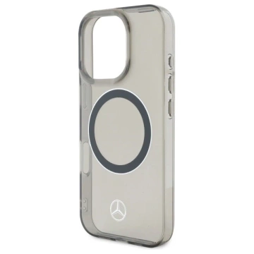 Etui Mercedes do iPhone 16 Pro Max 6.9" Czarny Hardcase Silver Ring MagSafe