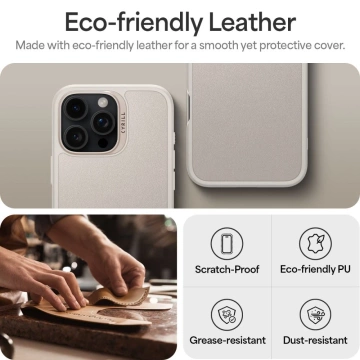 Spigen Cyrill Kajuk Mag MagSafe Hülle für iPhone 16 Pro Max Beige