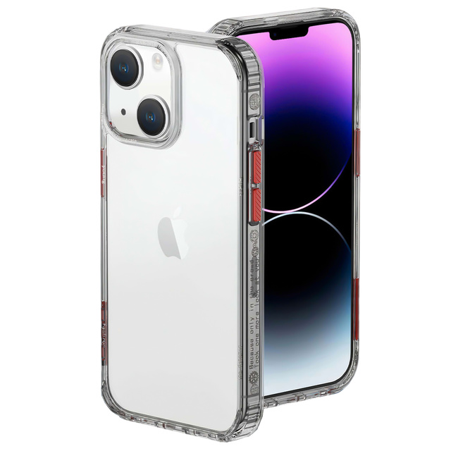 Etui na telefon Alogy Protective Case obudowa ochronna do Apple iPhone 14 Plus Czarno-przezroczyste + Szkło