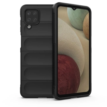 Magic Shield Case Hülle für Samsung Galaxy A12 flexible gepanzerte Hülle schwarz