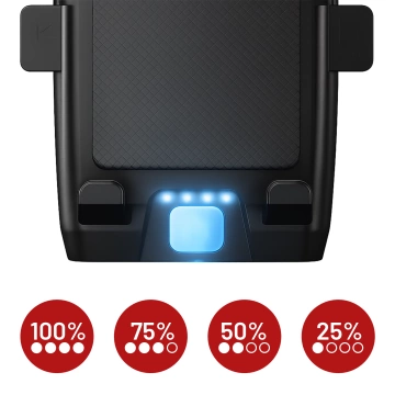 Fahrrad Handyhalter 4in1 LED Licht T6 Frontklingel Fahrradhupe Powerbank 3000mAh Schwarz