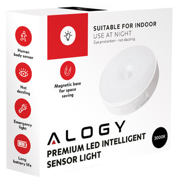 Lampe LED-Bewegungssensor Dämmerungsnachtlampe Alogy Sensor Light Kabellose Möbelbeleuchtung Warmes Licht 3000k