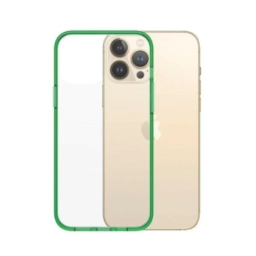 Etui do iPhone 13 Pro Max PanzerGlass ClearCaseColor Antibakteriell Limette