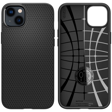 Etui Spigen Liquid Air für Apple iPhone 14 Mattschwarz