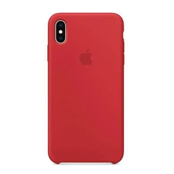 Original Apple MRWH2ZM/A Schutzhülle für Apple iPhone Xs Max, rote Silikonhülle