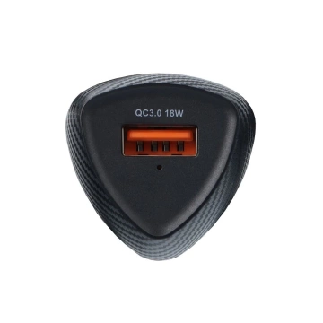 Forcell Carbon QC 3.0 18W USB-Autoladegerät Schwarz