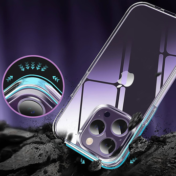 Etui pancerne do iPhone 15 Pro 3mk Armor Case Clear ochronne plecki przezroczyste + Szkło