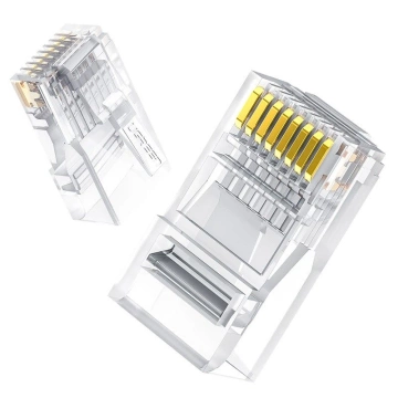 Wtyczka UGREEN złączka końcówka RJ45 8P8C Cat 6 przezroczysty (50961)