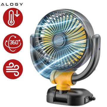 Mały Wentylator Mini wiatrak samochodowy na kokpit deskę rozdzielczą pod zapalniczkę do samochodu 12V cichy Alogy Car Czarny