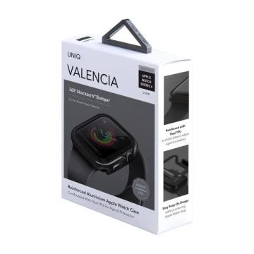 UNIQ-Hülle für Valencia Apple Watch Series 4/5/6 / SE 40 mm. grau / gunmetal grau
