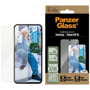Gehärtetes Glas für Samsung Galaxy A36 5G PanzerGlass Ultra-Wide Fit
