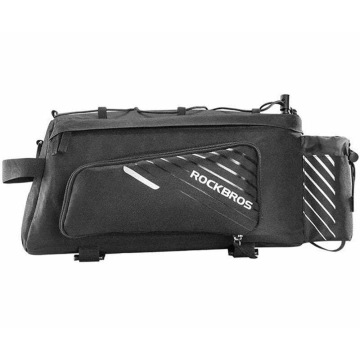 Rockbros A9-BK Fahrradtasche für Gepäckträger 12L Schwarz Reflektierend