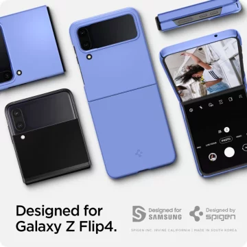 Spigen AirSkin Hülle für Samsung Galaxy Z Flip 4 Kornblumenblau