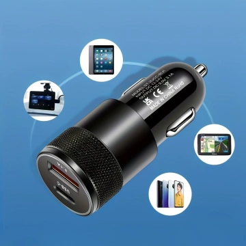Alogy Autoladegerät für das Auto USB-C Typ C USB 3.1A Schwarz