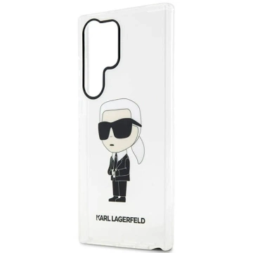 Schutzhülle Karl Lagerfeld KLHCS23LHNIKTCT für Samsung Galaxy S23 Ultra S918 transparente Hardcase Ikonik Karl Lagerfeld