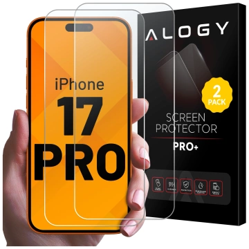 Gehärtetes Glas für Apple iPhone 16 Displayschutzfolie 9H Alogy Heavy Pro™️