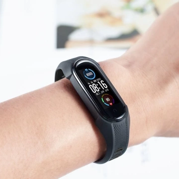 Rüstung xiaomi mi smartband 5/6/6 nfc schwarz/rot