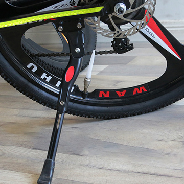 Fahrradständer Metallständer Seitenständer Fahrradständer Seitenständer Längenverstellbar für Hinterrahmen Schwarz