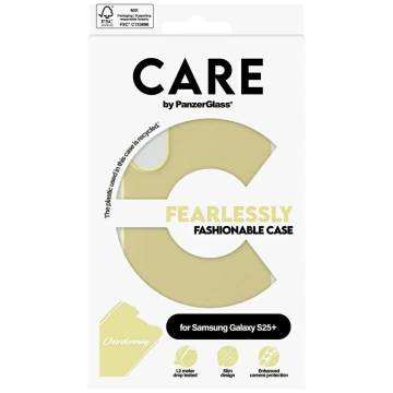CARE Case für Samsung Galaxy S25 von PanzerGlass Fashion Chardonnay Yellow
