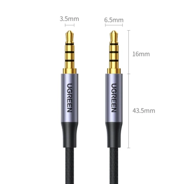Kabel UGREEN Kabel AUX Miniklinke 3,5mm - Miniklinke 3,5mm 3m schwarz (AV183)