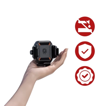 KEWIG M11B Motorradhalterung für Telefon mit QC 3.0 15W Qi-Ladegerät Schwarz