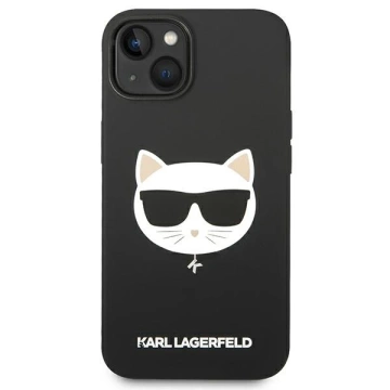 Etui Karl Lagerfeld KLHMP14SSLCHBK für iPhone 14 6,1" Hardcase Silikon Choupette Head Magsafe